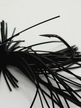 Load image into Gallery viewer, Midnight Stalker Double Whisker Skirted Finesse Jig 1/4 Size