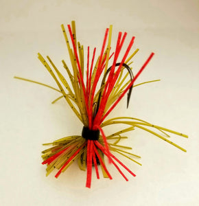 Wounded Watermelon Finesse Jig 1/4 oz. Standard 90 Hook Size 3/0