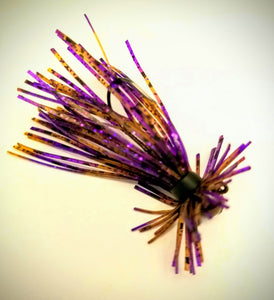Peanut Butter & Jelly Polisher Skirted Finesse Jig - 1/8 Size