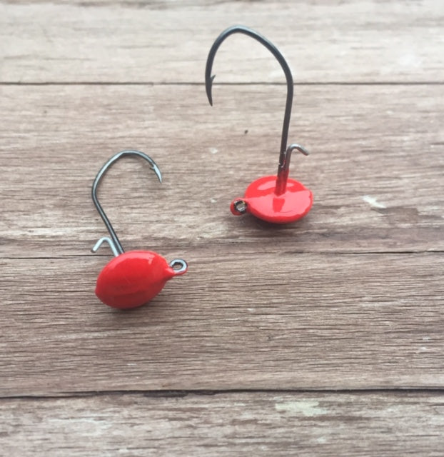 1/16 oz. Sickle Hook Size #2 (10 Pack) 4 Colors Available - Jade's Jigs 1/16 oz. Sickle Hook Size #2 (10 Pack) 4 Colors Available - Jade's Jigs